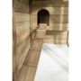 Glorenza kippenhok Daisy 243 x 95 x 124 cm loopplank met dwarslatten