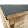 Glorenza konijnenhok Jip | 243 x 95 x 124 cm afwerkingen
