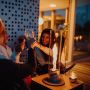 Höfats tafelvuur Spin 120 grijs buitentafel