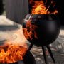 Höfats Plancha BBQ set met hoog standaard zwart vuur