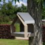 Heeej The Barn wand vogelvoederhuisje zand & wit sfeerbeeld