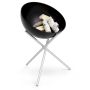 Höfats bowl vuurschaal & BBQ met hoog standaard 70 cm hout gekanteld