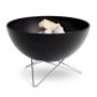 Hofäts bowl vuurschaal & BBQ met laag standaard 70 cm hout