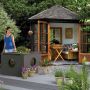 Hozelock Outdoor Aquarium terrasvijver voorbeeld in tuin