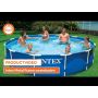 Intex Zwembad Metal Frame | Ø 366 x 76 cm met pomp