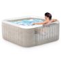 Intex Chevron Deluxe opblaasbare spa 4 persoons motoreenheid