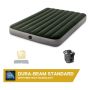 Intex Prestige Downy luchtbed compact met pomp Twijfelaar met batterijpomp
