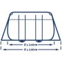 Intex Prism Frame zwembad | 400 x 200 x 100cm breedte