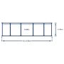 Intex Zwembad Graphite Panel 478 x 124 cm afmetingen