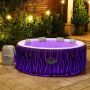 Bestway Lay-Z-spa Hollywood opblaasbare spa ledverlichting paars