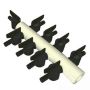 Luchtverdeler 9mm 9 uitgangen met kraan