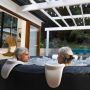 MSpa Premium Portland opblaasbare spa 6 personen sfeer in werking