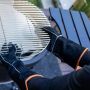 Mustang BBQ handschoenen leer sfeerfoto