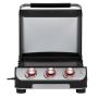 Mustang gas grill plaat aan open