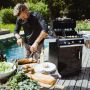 Outdoor chef gas barbecue Dualchef 325 G in gebruik