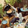 Outdoor chef gas barbecue Minichef P-420 G open