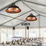 Practo Garden Artemis terrasverwarmer hangend in tent