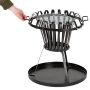 Practo Garden vuurkorf met BBQ rooster en handvaten 