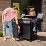 Rösle gas bbq Videro Pro G3-S Vario+ buiten in gebruik