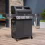 Rösle gas bbq Videro Pro G3-S Vario+ zijkant