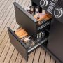 Rösle gas bbq Videro Pro G4-S Vario+ lades open zijkant