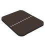 Spa cover Sundance Marin - 234 x 193 cm – speaker uitsparingen Weathershield Mahogany