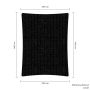 Sunlight schaduwdoek rechthoek 300 x 400 cm zwart waterdoorlatend