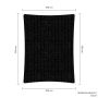 Sunlight schaduwdoek rechthoek 350 x 500 cm zwart waterdoorlatend