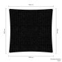 Sunfighters schaduwdoek 600 x 600 cm waterdoorlatend zwart