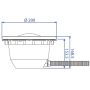 BWT Zwembadverlichting LED kleur 18 Watt met witte behuizing