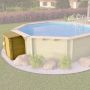Trend Pool houten filtratiekast 87 x 71 x 121 cm bij zwembad