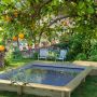 BWT Urban Pool | 420 x 350 cm in tuin met trap