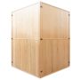 Vapeur ZEN Finse sauna 150 x 150 x 200 cm achterkant