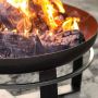 Cookking vuurschaal Viking in gebruik