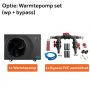 Metalen zwembad rond Ø 420 x 120 cm Warmtepomp set (wp + bypass)
