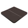 Spa cover 221 x 221 cm – radius 18 cm Weathershield Mahogany