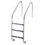 Zwembadtrap RVS standaard, 3 treden, AISI 316