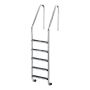 Zwembadtrap RVS standaard, 5 treden, AISI 316