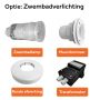 Metalen zwembad rond Ø 460 x 120 cm zwembadverlichting