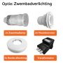 Metalen zwembad rond Ø 500 x 120 cm Zwembadverlichting