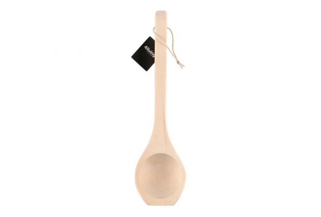 4Living houten sauna lepel met kaartje