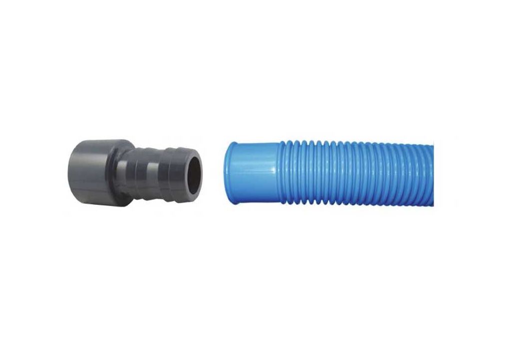 Slangtule 50mm met 38mm verloop aansluiten