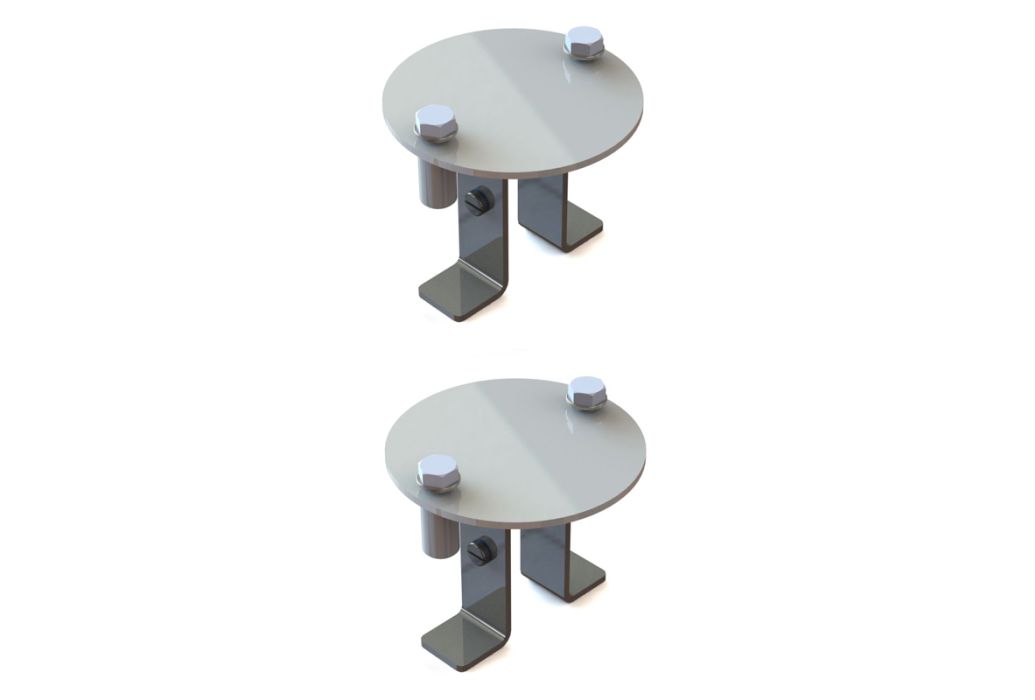 Aardingsset voor RVS AISI 304 trap beton