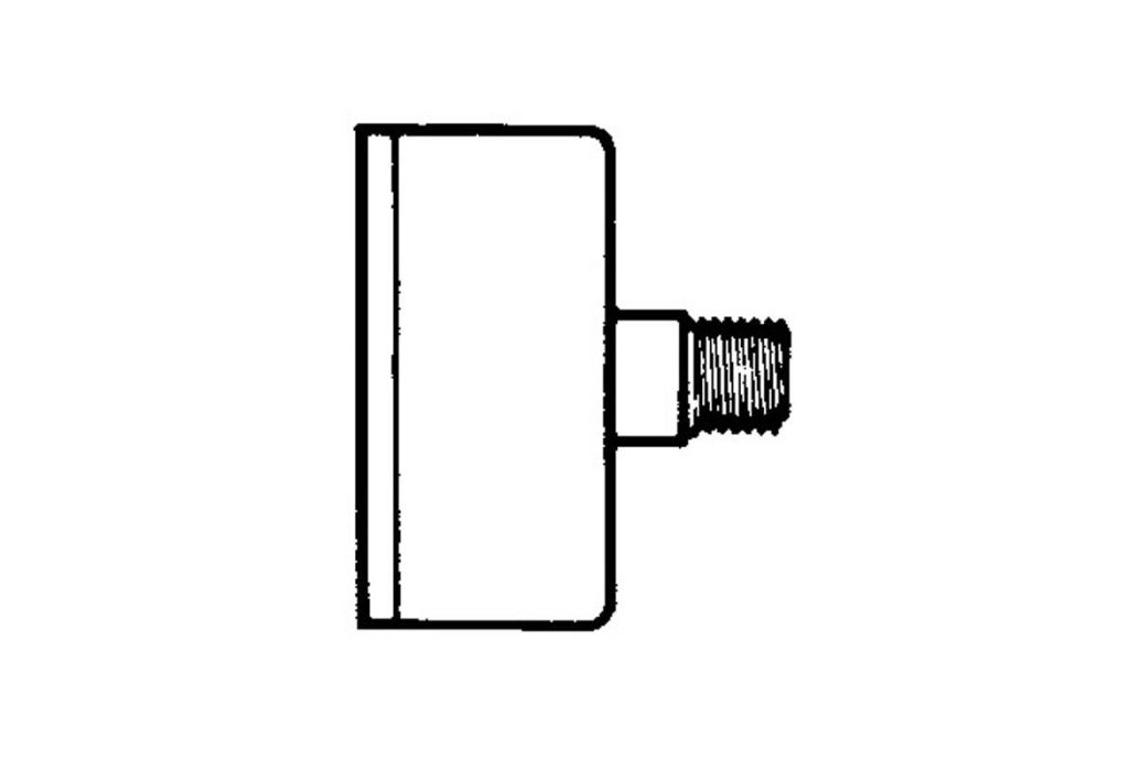 Splash-X Manometer Ø63mm RVS kast 1/4