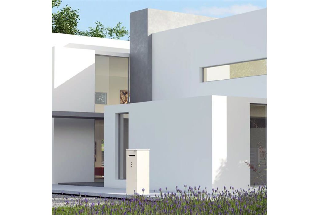 ADEZZ Aluminium brievenbus Case 50 x 40 x 120 cm buiten