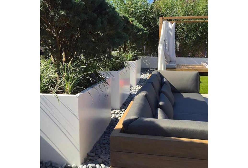 ADEZZ Aluminium plantenbak Carrez 200 x 200 x 60 cm
