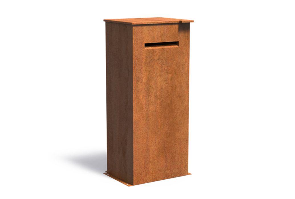 ADEZZ Cortenstaal brievenbus Case 50 x 40 x 120 cm
