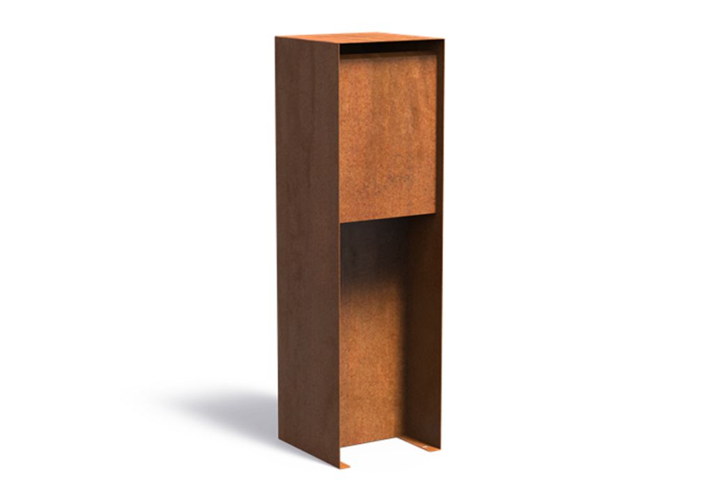ADEZZ Cortenstaal brievenbus Flyn 35 x 35 x 115 cm
