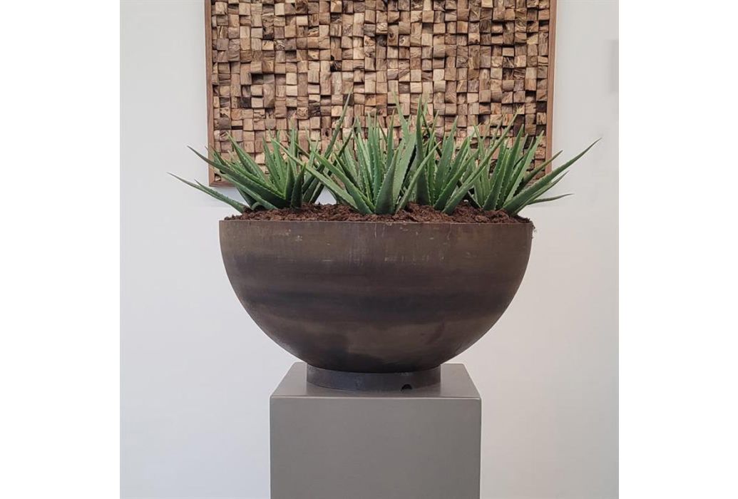 ADEZZ Cortenstaal plantenbak Bocca Ø 100 x 51 cm standaard laag