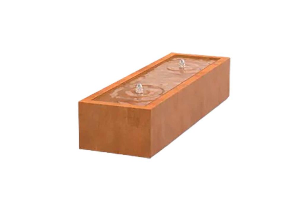 ADEZZ watertafel cortenstaal 200 x 60 x 40 cm